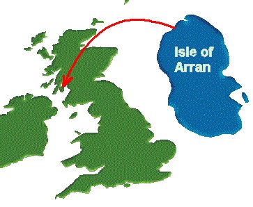 Map of the  Isle of Arran